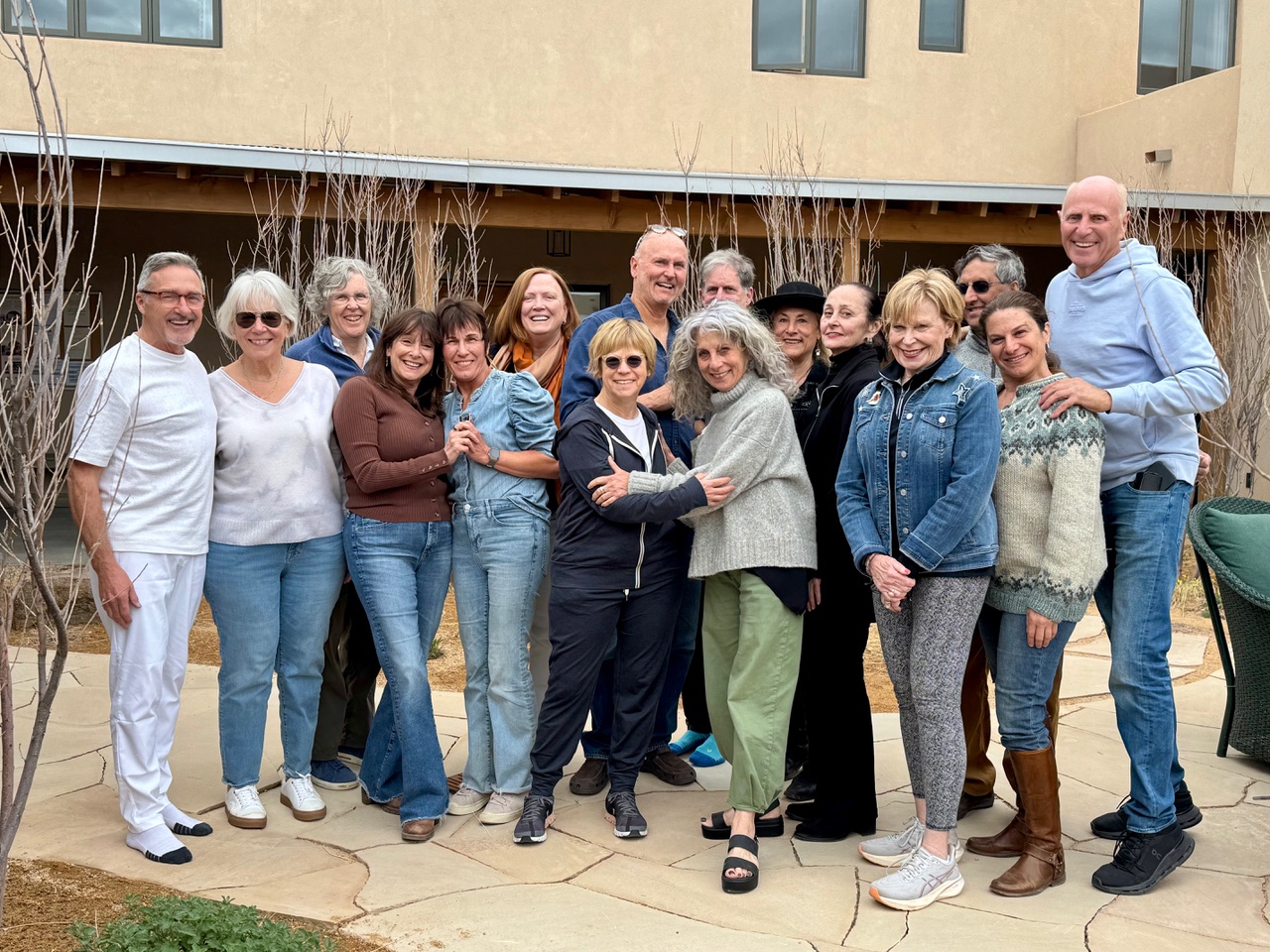 Group of people gathered in Santa Fe, New Mexico